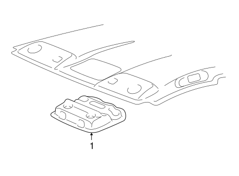 BODY/OVERHEAD CONSOLE for 2007 Toyota 4Runner #1