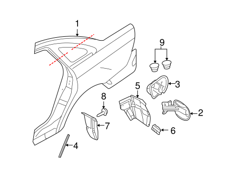 Body/Quarter Panel & Components for 2008 Ford Taurus #1