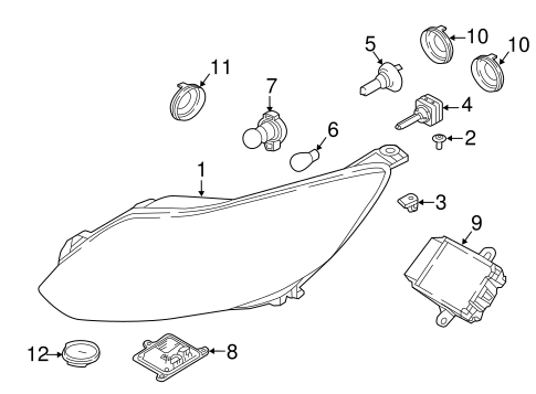 Focus HEADLAMP COMPONENTS 3