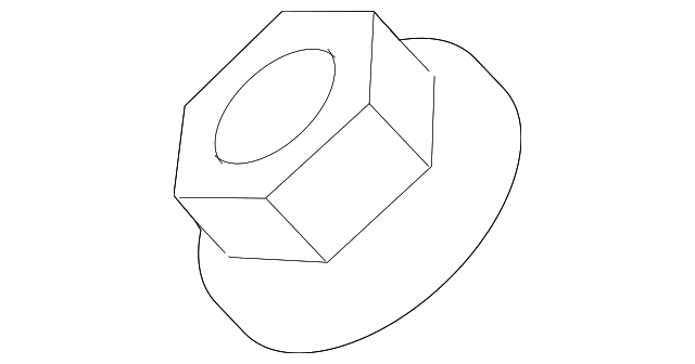 -W700202-S442 WIPER ARM NUT, LEFT