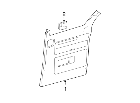 Body/Interior Trim - Side Door for 2004 Ford Freestar #1
