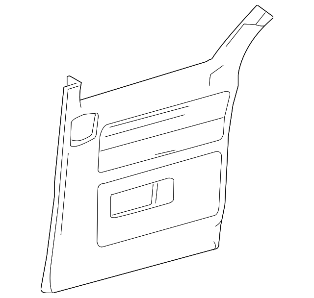 5F2Z1727411AA Деталь DOOR TRIM PANEL, RIGHT
