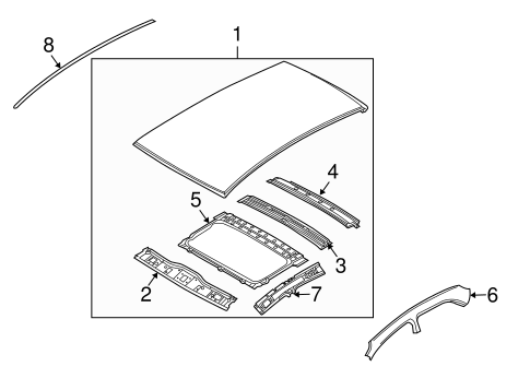 Exterior Trim - Roof for 2010 Chevrolet Aveo #0
