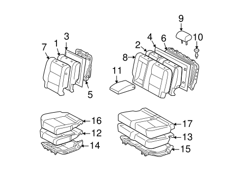 BODY/REAR SEAT COMPONENTS for 2006 Toyota Tundra #1