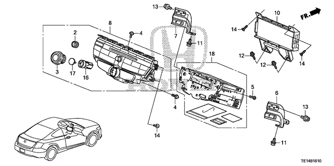ELECTRICAL / EXHAUST / HEATER / FUEL/AUDIO UNIT for 2012 Honda ACCORD COUPE #1