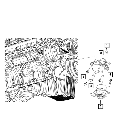 Engine Mounting for 2012 Jeep Grand Cherokee #0