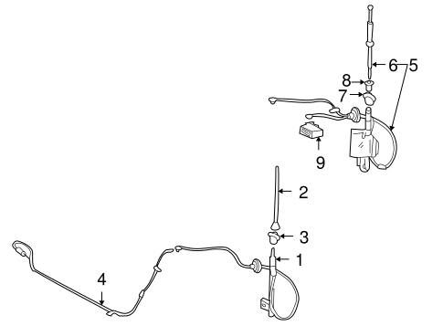ELECTRICAL/ANTENNA & RADIO for 2004 Toyota MR2 Spyder #1