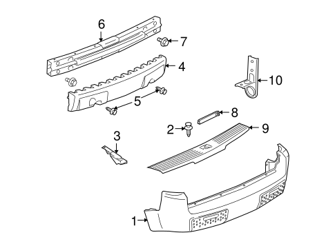 Vue BUMPER & COMPONENTS - REAR