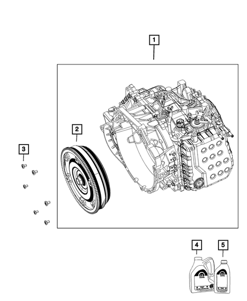 Automatic Transmission / Transaxle and Torque Converter for 2015 Jeep Compass #0