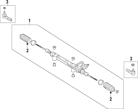 Steering Gear & Linkage for 2015 Toyota Prius C #1