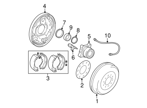 BRAKES/REAR BRAKES for 2011 Toyota Tacoma #2