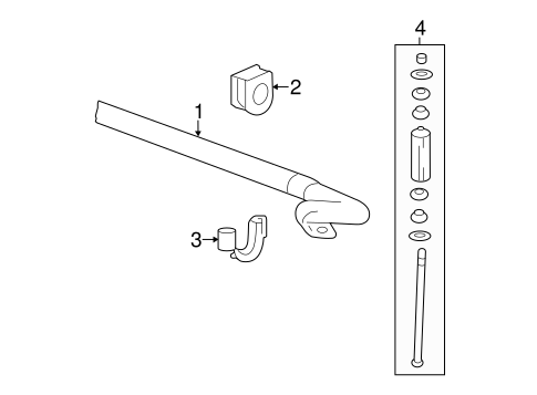 Sierra 2500 HD STABILIZER BAR & COMPONENTS