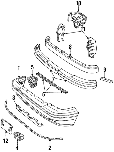 Capri BUMPER & COMPONENTS - FRONT