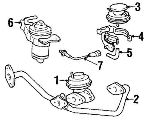 EMISSION SYSTEM/EMISSION COMPONENTS for 1998 Toyota T100 #1
