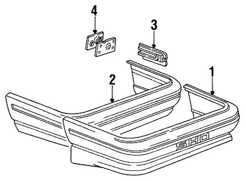 Taurus BUMPER & COMPONENTS - REAR 3