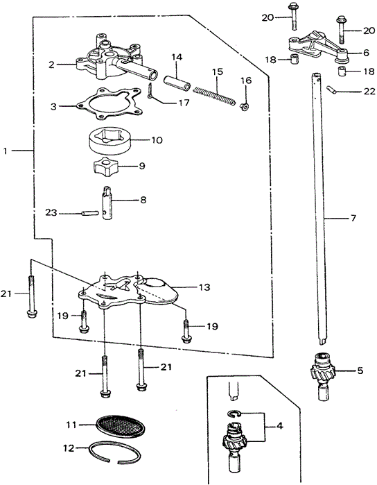 ENGINE/OIL PUMP (1) for 1981 Honda CIVIC HATCHBACK #1
