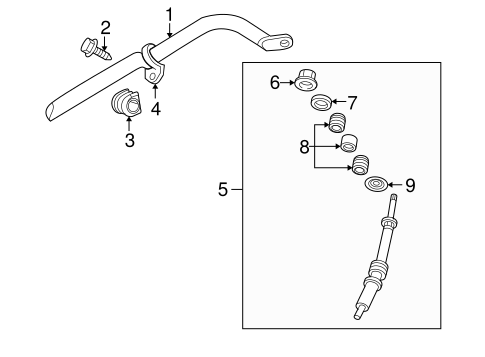 Dakota STABILIZER BAR & COMPONENTS