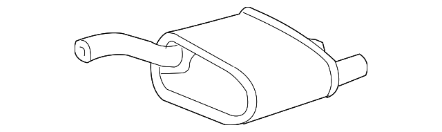 3S4Z-5A289-BB Деталь REAR MUFFLER