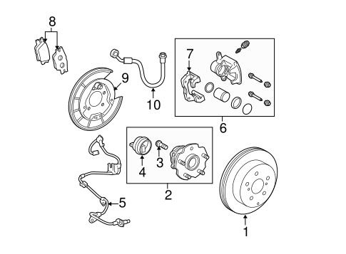 BRAKES/BRAKE COMPONENTS for 2010 Toyota RAV4 #1