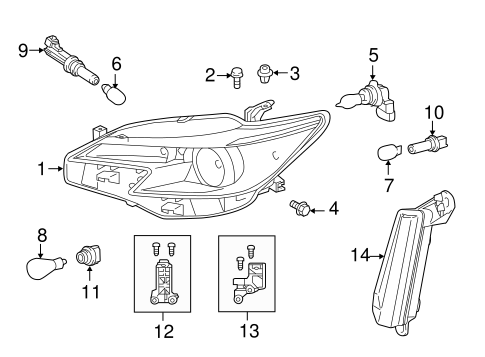 ELECTRICAL/HEADLAMP COMPONENTS for 2015 Scion tC #1