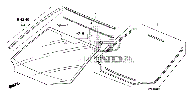 BODY / AIR CONDITIONING/FRONT WINDSHIELD for 2010 Honda CIVIC COUPE #1