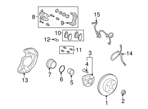 BRAKES/ANTI-LOCK BRAKES for 2006 Toyota Highlander #1