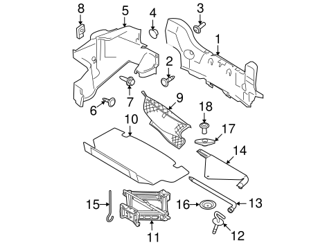 Mustang INTERIOR TRIM - REAR BODY 2