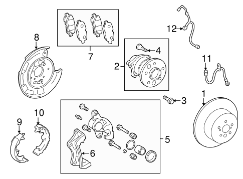 BRAKES/PARKING BRAKE for 2010 Toyota Venza #2