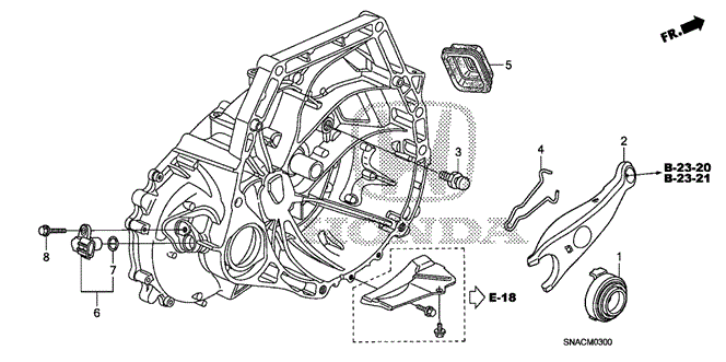 TRANSMISSION - MANUAL/MT CLUTCH RELEASE (1.8L) for 2011 Honda CIVIC SEDAN #1
