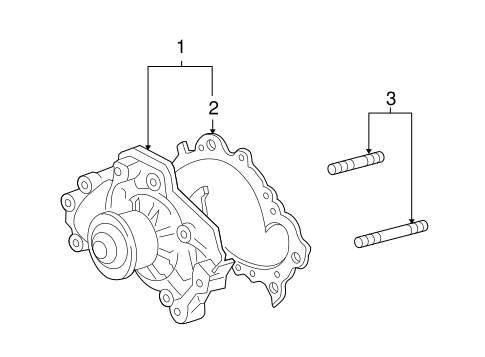 COOLING SYSTEM/WATER PUMP for 2006 Toyota Highlander #2