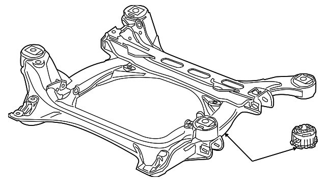 955-341-030-17 Деталь SUSP CROSSMEMBER