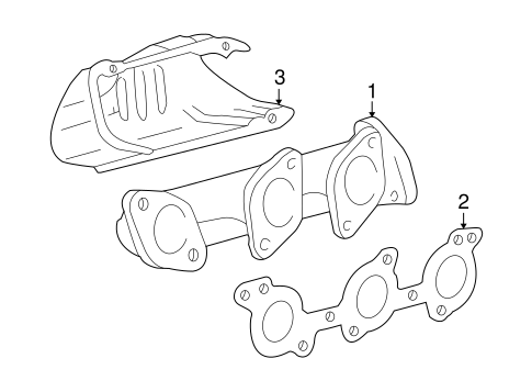 EXHAUST SYSTEM/EXHAUST MANIFOLD for 2000 Toyota Tundra #1
