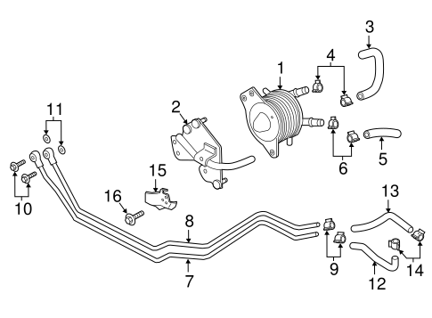 TRANS OIL COOLER for 2013 Infiniti FX50 #0