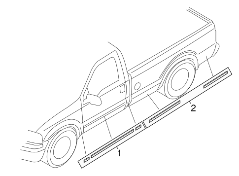 Body/Stripe Tape for 2007 Ford F-250 Super Duty #1