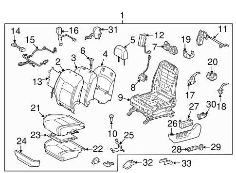 BODY/FRONT SEAT COMPONENTS for 2010 Toyota Land Cruiser #2