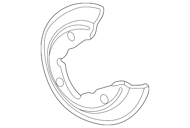 F5OY-2C028-A SPLASH SHIELD, RIGHT