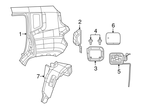 Quarter Panel & Components for 2015 Jeep Renegade #0
