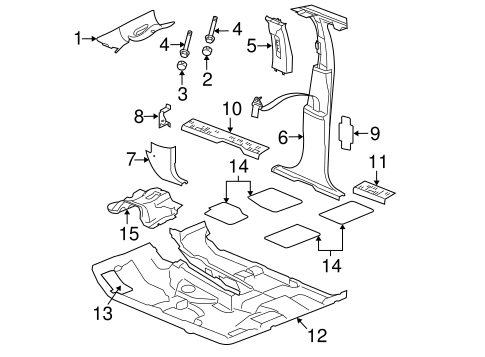 Grand Cherokee INTERIOR TRIM - PILLARS