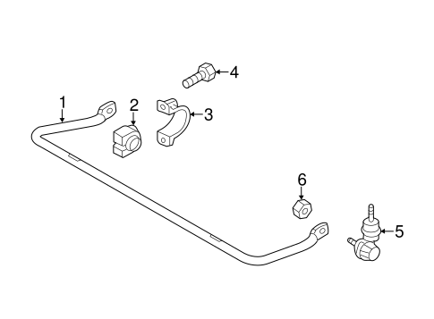 Stabilizer Bar & Components for 2013 Mazda 5 #0