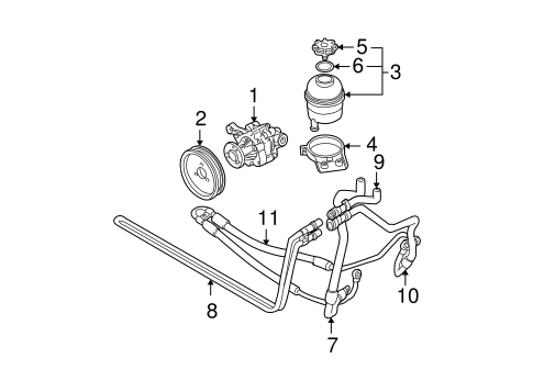 Pump & Hoses for 2000 BMW X5 #0