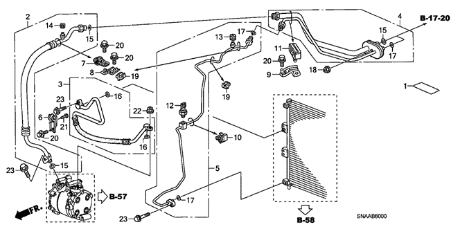 BODY / AIR CONDITIONING/A/C AIR CONDITIONER (HOSES/PIPES) (1.8L) for 2009 Honda CIVIC SEDAN #1