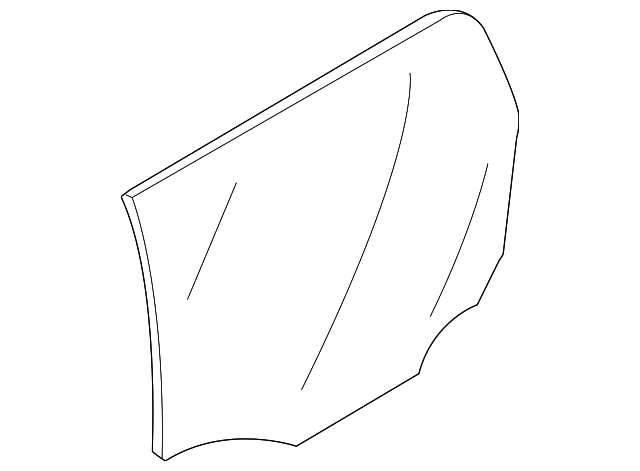 YS4Z-7425712-BB Деталь DOOR GLASS, RIGHT