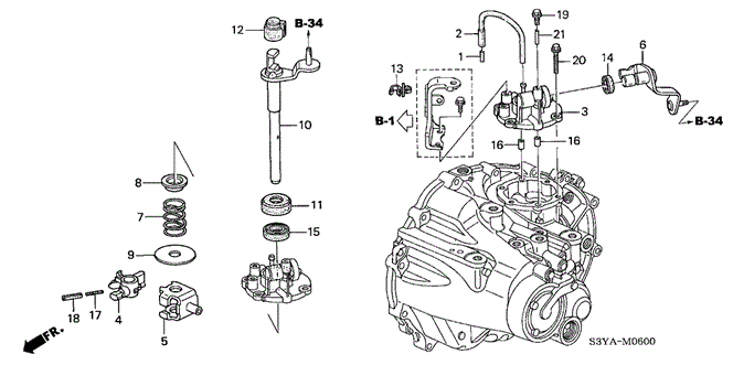 Transmission - Manual/MT Shift Arm for 2004 Honda INSIGHT #1