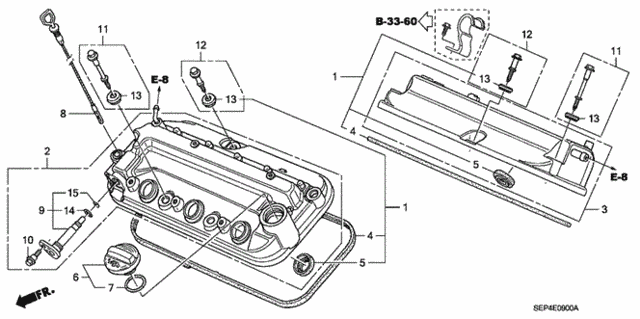 Cylinder Head Cover (-'06) for 2006 Acura TL #0