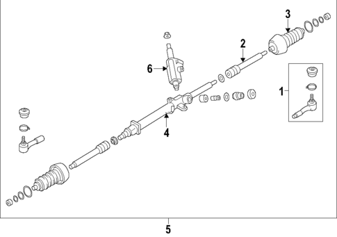 Steering Gear & Linkage for 2001 Subaru Outback #1