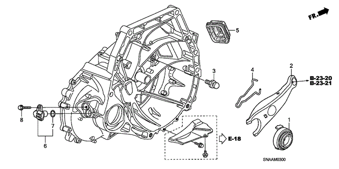TRANSMISSION - MANUAL/MT CLUTCH RELEASE (1.8L) for 2009 Honda CIVIC SEDAN #1