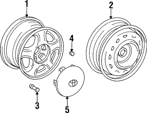 FRONT SUSPENSION/WHEELS for 1998 Toyota Supra #1