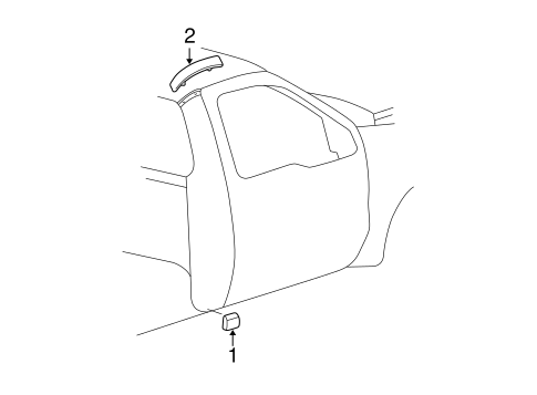 Body/Exterior Trim - Cab for 2001 Ford F-350 Super Duty #1