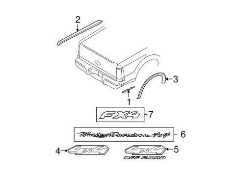 Body/Exterior Trim - Pick UP Box for 2008 Ford F-250 Super Duty #1