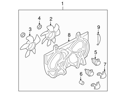 Cooling System/Cooling Fan for 2002 Nissan Sentra #1